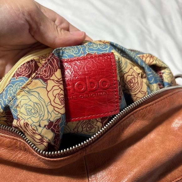 HOBO The Original Liberty Large Handbag Brown Leather Crossbody Bag - Picture 7 of 8